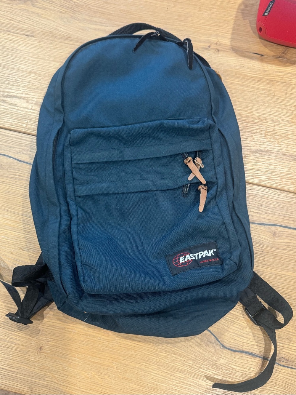 Vintage 90s Eastpak Made In USA Backpack Double Front Pocket Teal